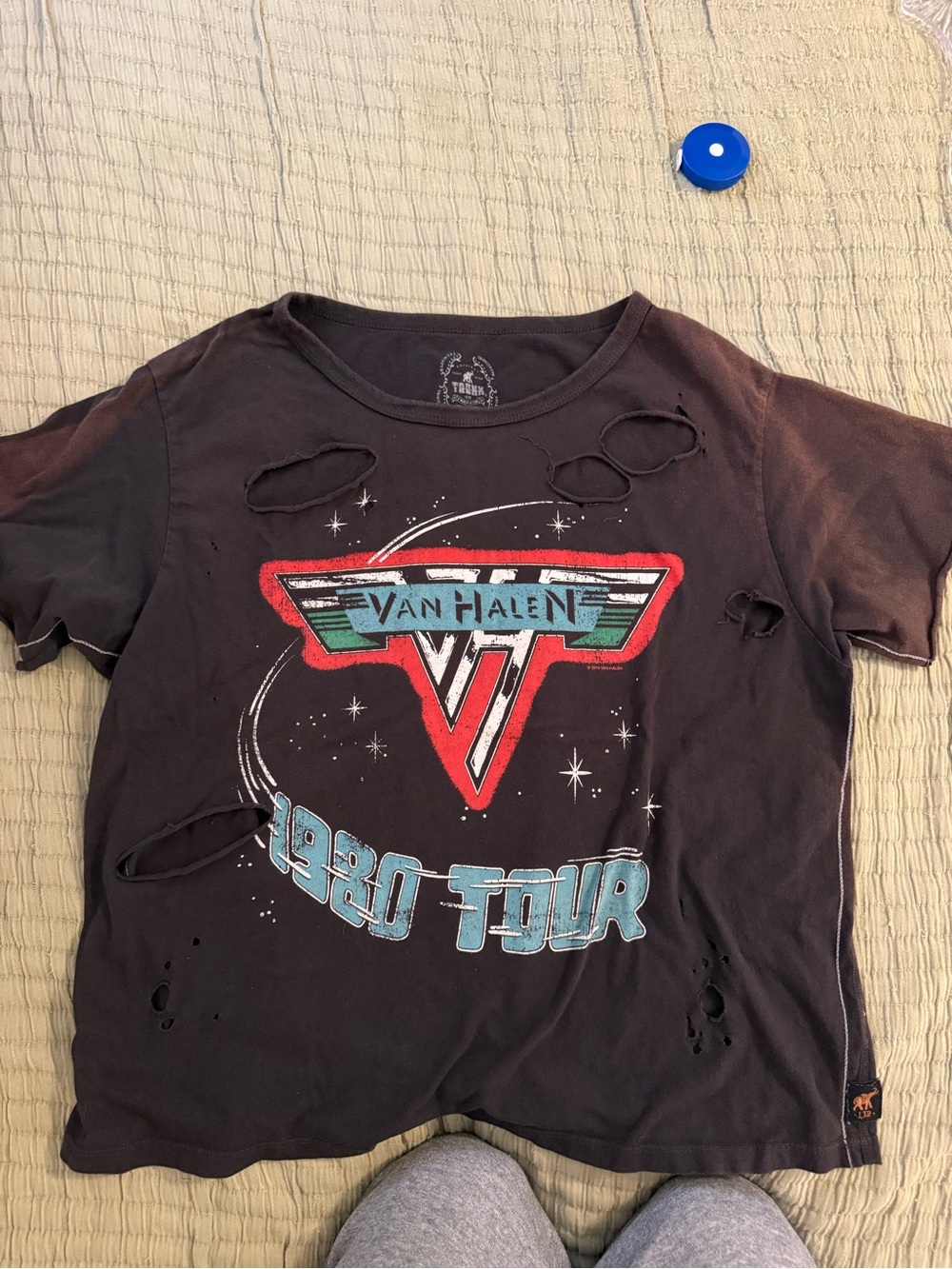 Trunk LTD Van Halen 1980 Tour Distressed Tee 🎸